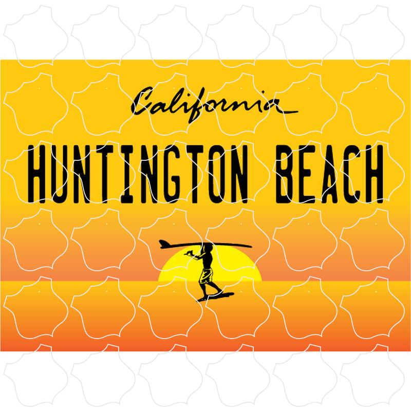 Huntington Beach, California Endless Summer License Plate