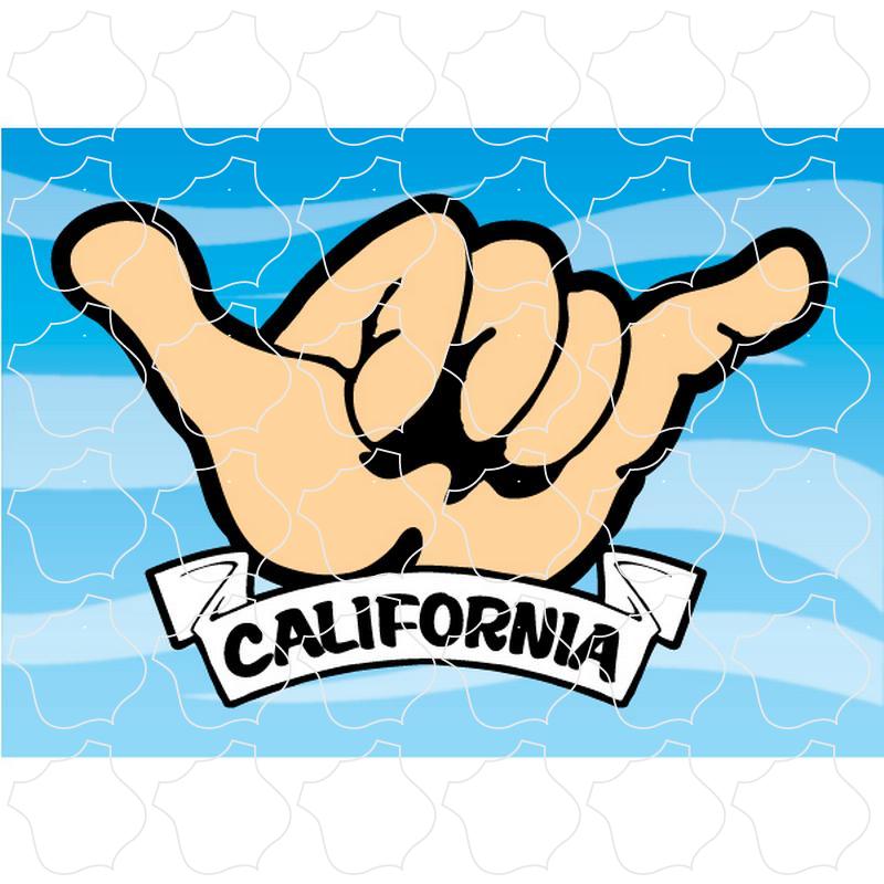 California Hang Loose Hand