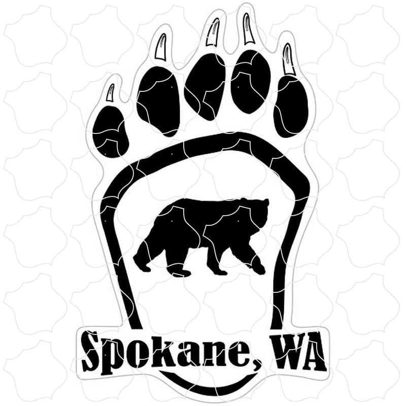 Spokane, WA Bear Paw Print