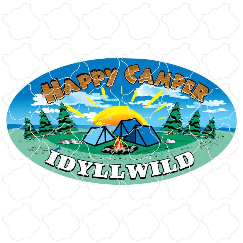 Idyllwild Happy Camper Oval