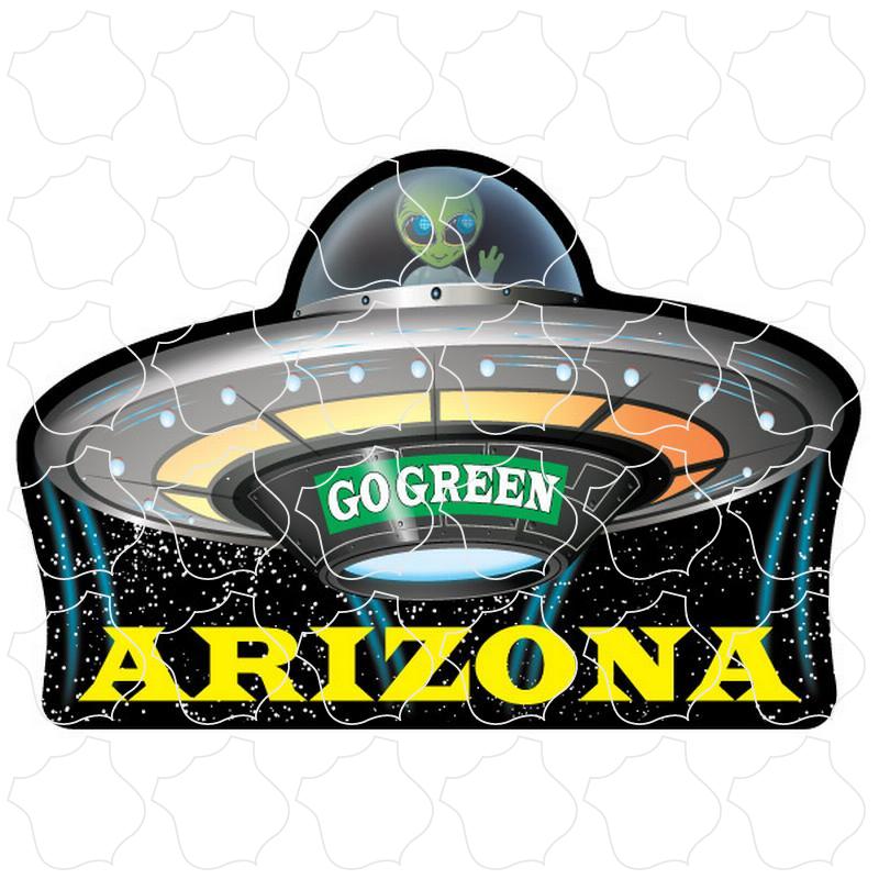 Arizona Go Green Flying Saucer