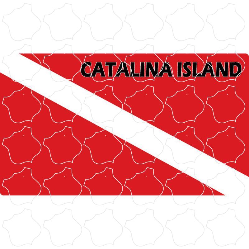 Catalina Island, CA Dive Flag