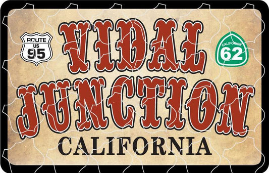 Vidal Junction California Western Style Sign