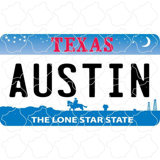 Austin Texas License Plate