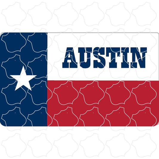 Austin, TX Texas Flag