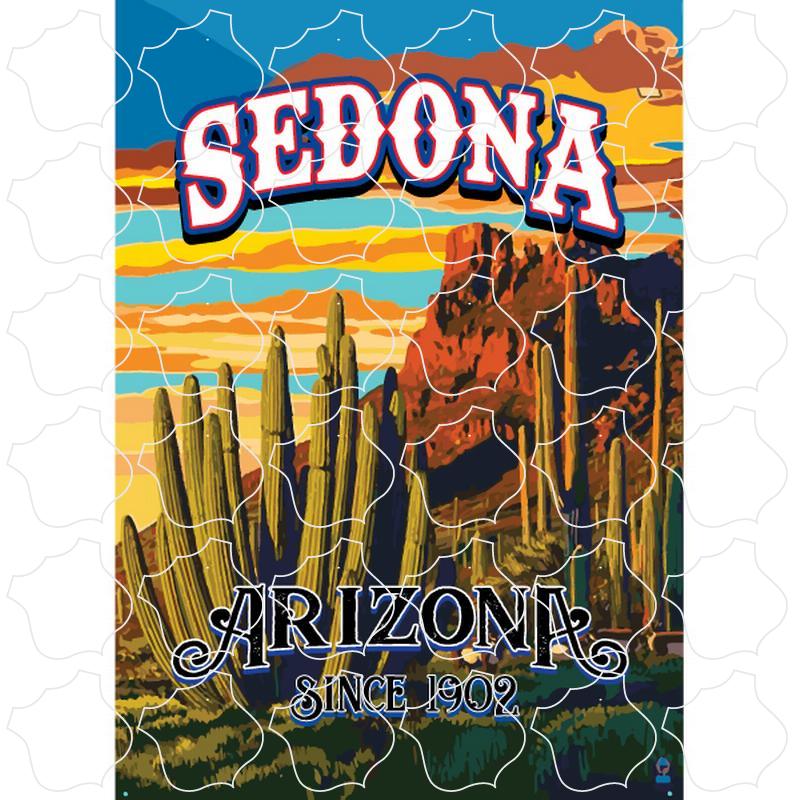 DESERT SCENE SHIELD SEDONA ARIZONA DESERT SCENE SHIELD