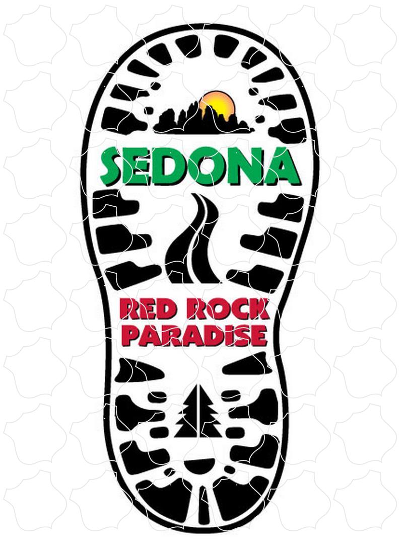 Sedona Red Rock Paradise Boot Print