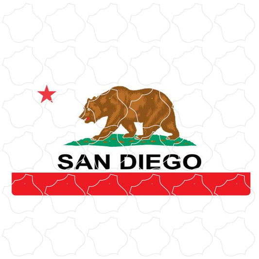 San Diego on California Flag