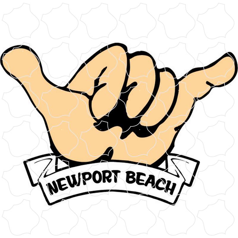 Newport Beach, CA Hang Loose Hand