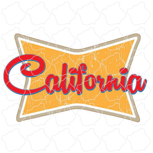 California Retro Squeezed Rectangle