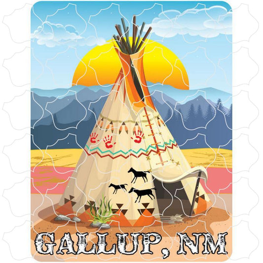 Gallup, NM Teepee Sun Scene