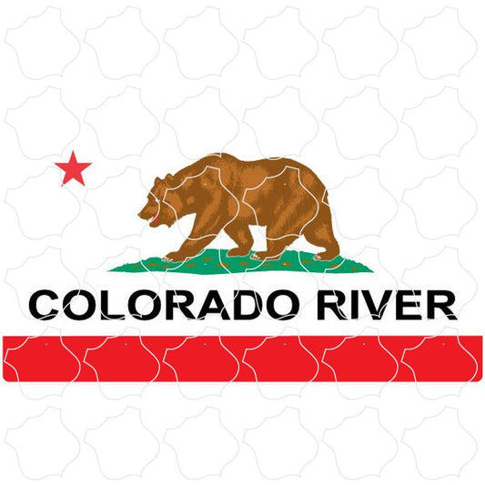 California Flag Colorado River California Flag