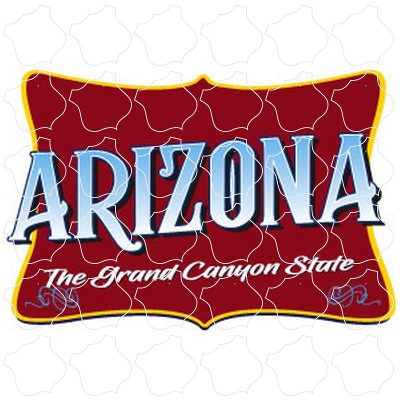 Arizona Red Tilted Rectangle