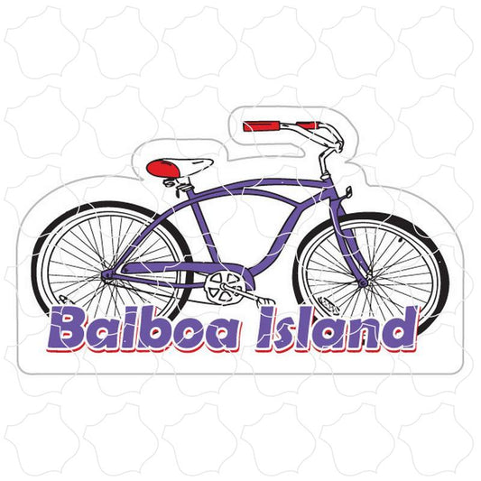 Balboa Island, CA Purple Beach Cruiser