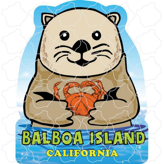 Balboa Island, CA Sea Otter Cartoon