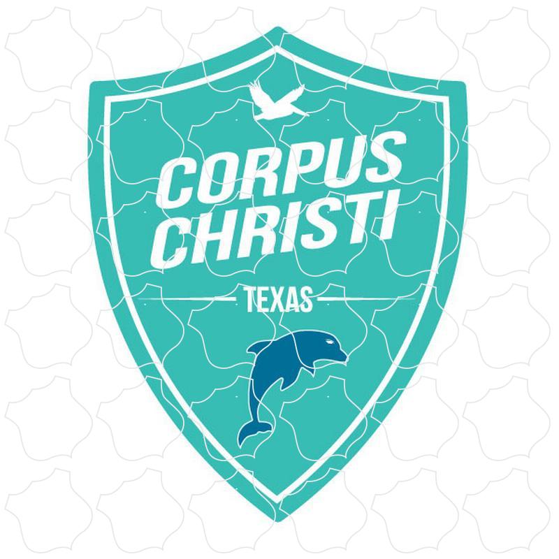 Corpus Christi, TX Teal Dolphin Shield