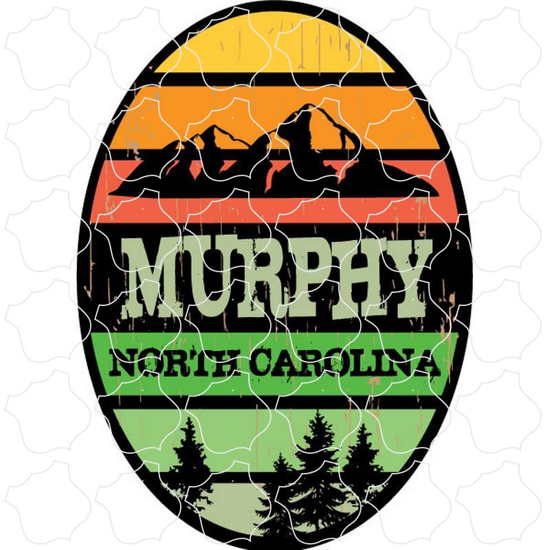 Mountain Stripe Oval Murphy. NC Mountain Stripe Oval