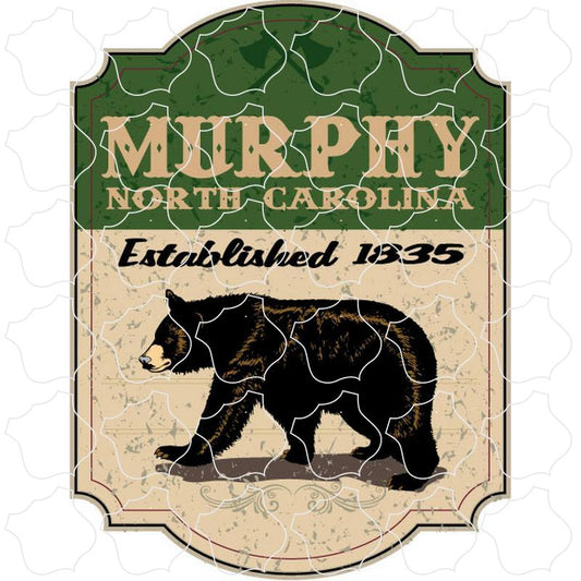 Green Bear Sign Murphy, NC Green Bear Sign