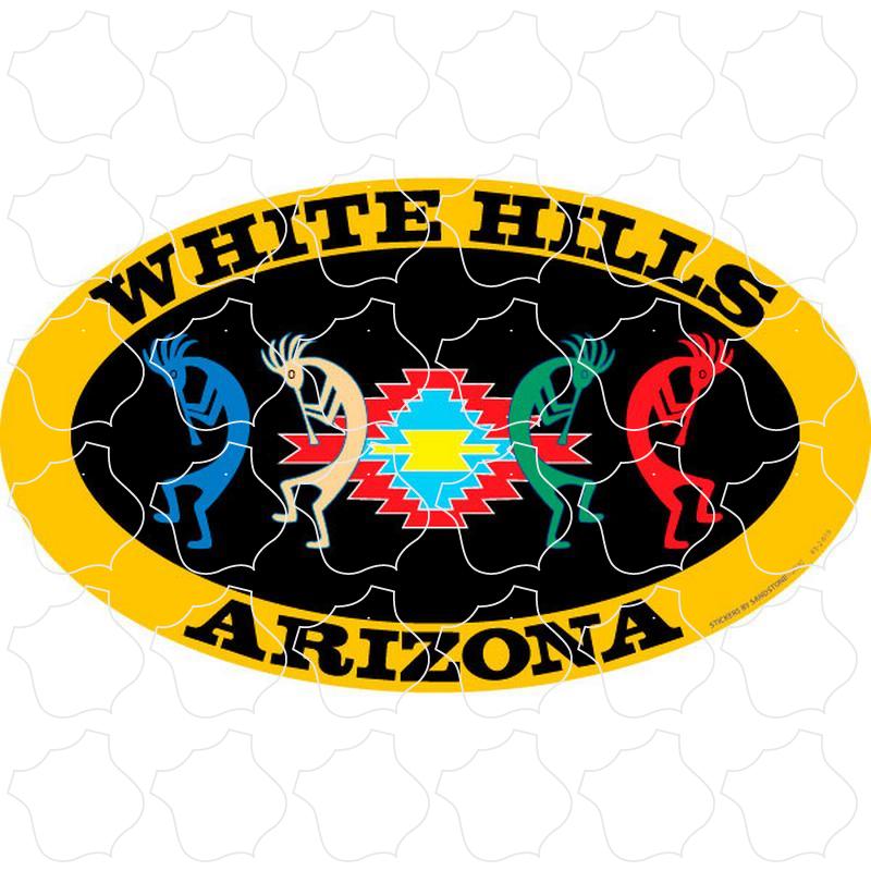 White Hills, AZ 4 Kokopellis Gold Oval