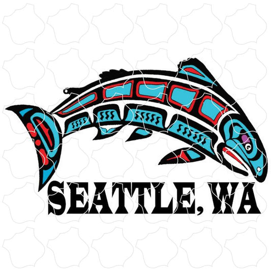 Native Salmon Art Design Seattle, WA Native Salmon Art Design