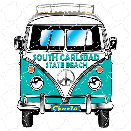 South Carlsbad State Beach Bus Front View