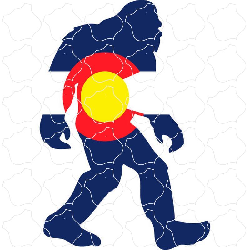 Colorado Flag Sasquatch