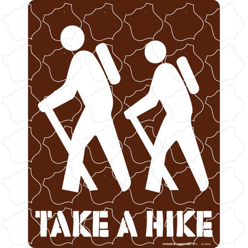 Novelty Brown Hiker Sign