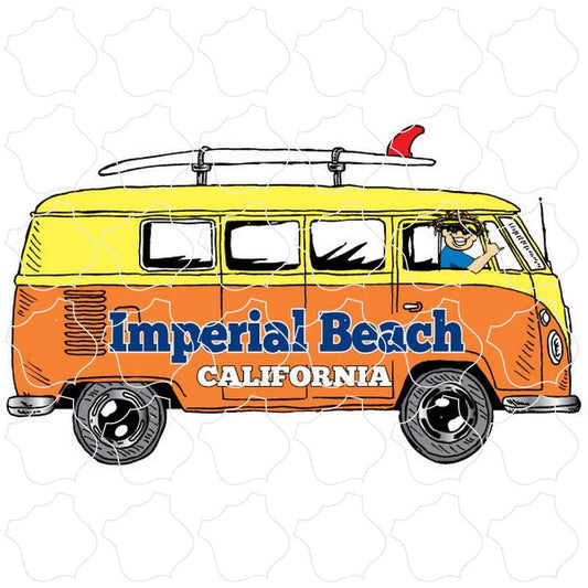 Imperial Beach, CA Bus Side View Surfboard