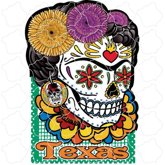 Texas Frida Sugar Skull