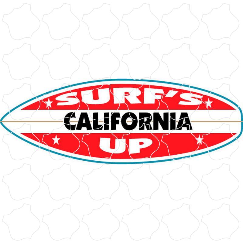 California Surfs Up Surfboard