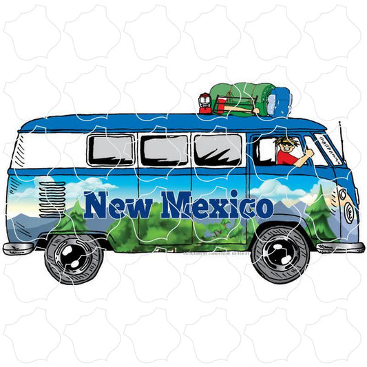 New Mexico Mountain Bus Side View