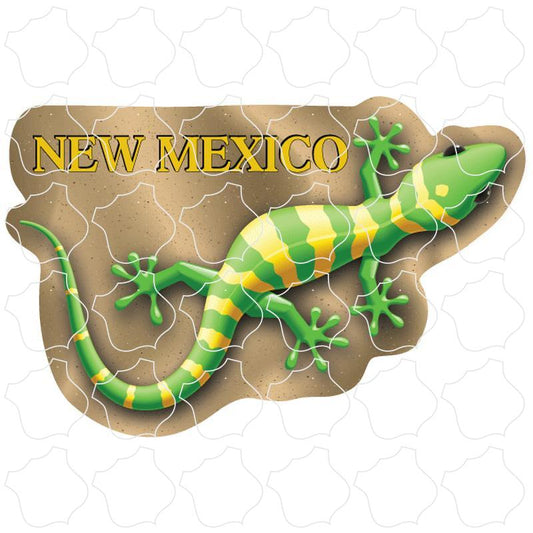 New Mexico Yellow Green Gecko