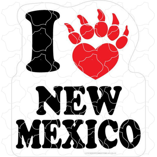 New Mexico Bear Paw Heart