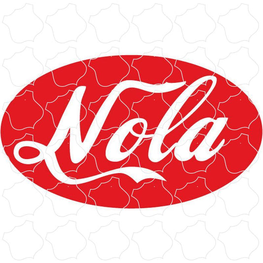 North Carolina Louisiana Enjoy Cola Euro Oval