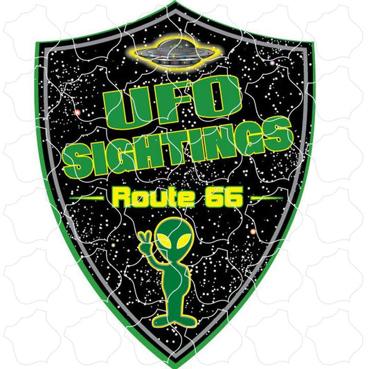 Route 66 UFO Sightings Shield