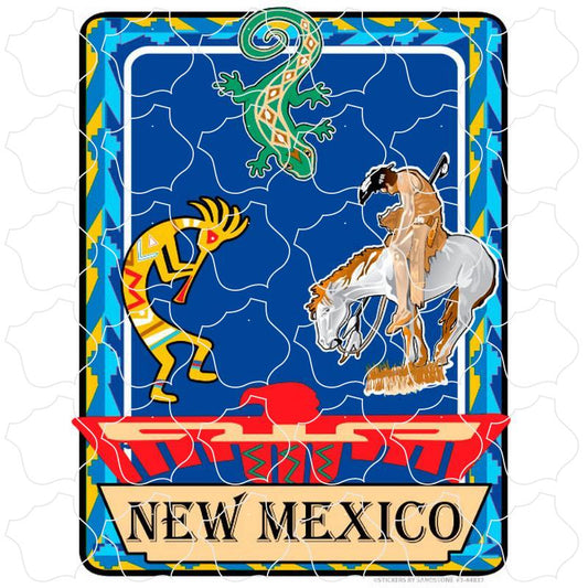 New Mexico Kokopelli, Gecko, Indian