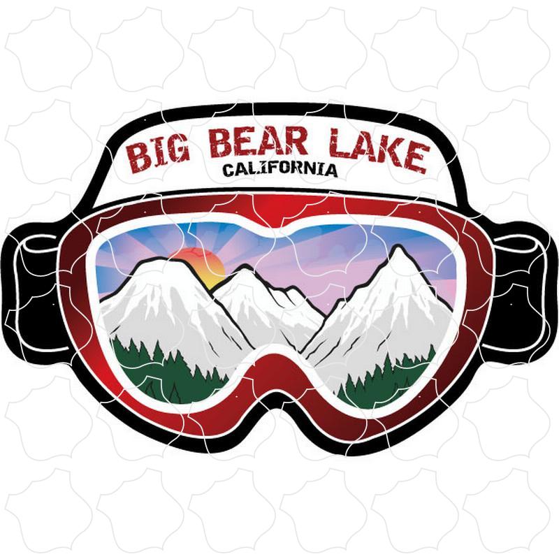 Big Bear Lake, California Ski Goggles