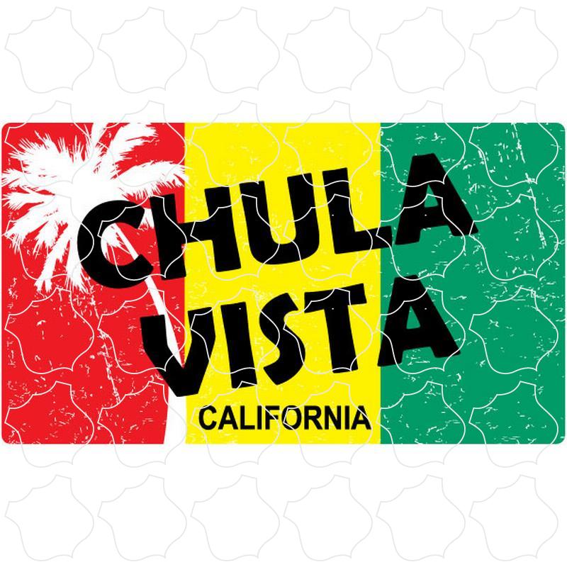 Palm Tree Rasta Flag Chula Vista, CA Rasta Flag with Palm