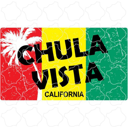 Palm Tree Rasta Flag Chula Vista, CA Rasta Flag with Palm