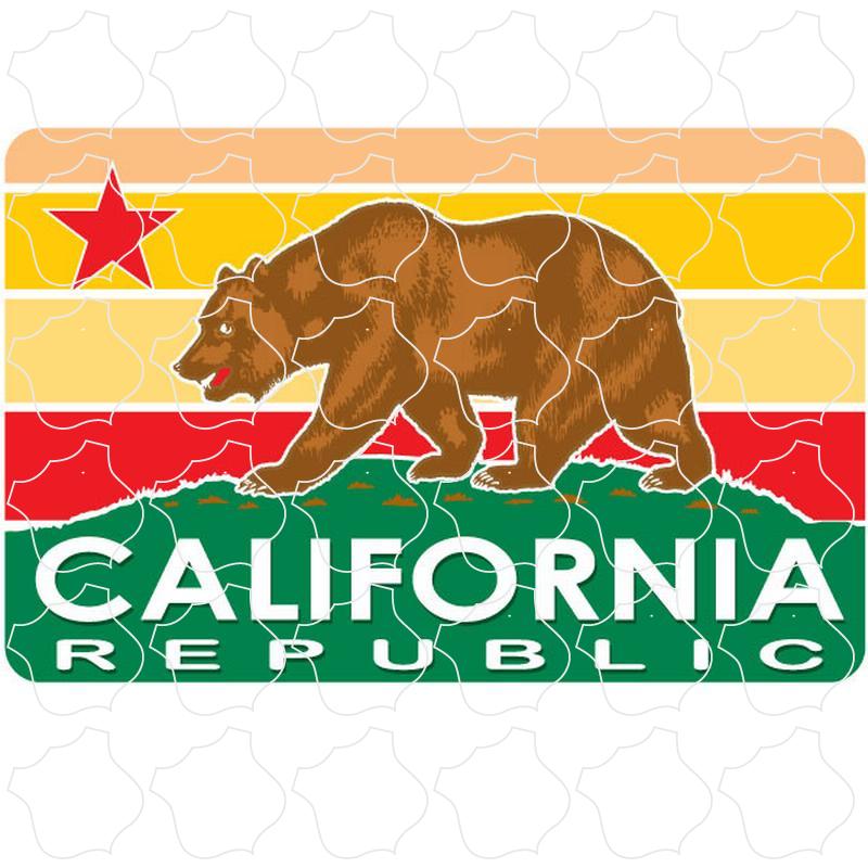 California Stylized California Flag