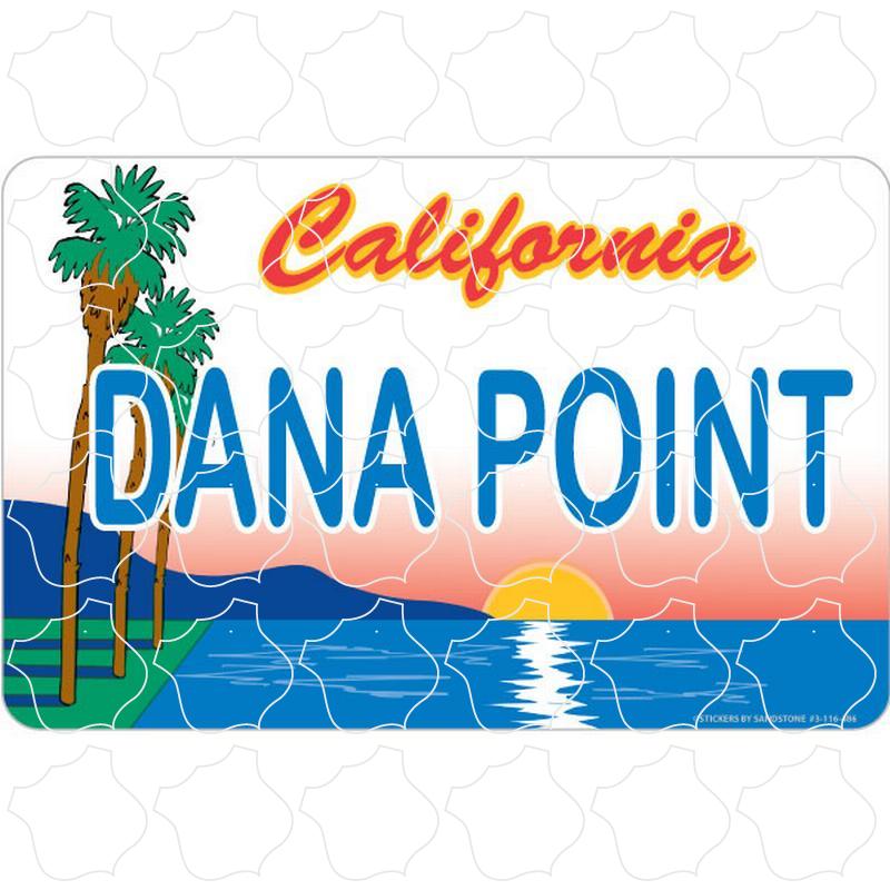 Palms Sunset License Plate Dana Point, CA Palms Sunset License Plate