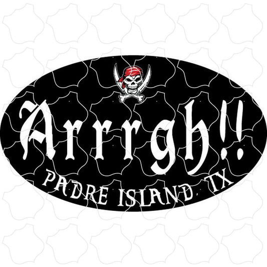 Padre Island, TX Arrrgh Black Oval