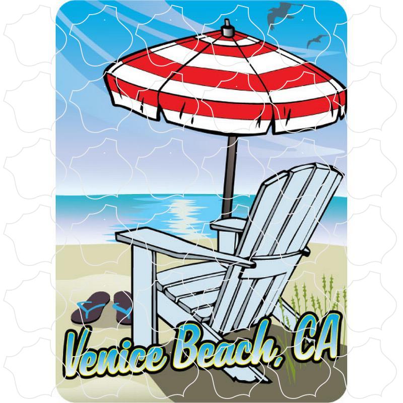 Venice Beach, CA Umbrella Beach Chair Sc Venice Beach, CA Umbrella Beach Chair Scene