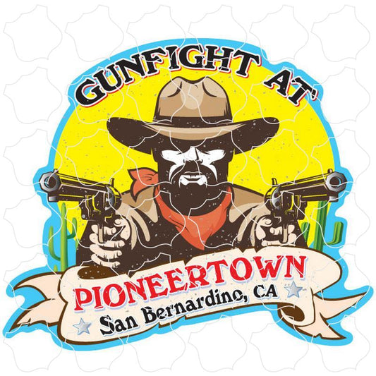 Pioneertown Gunfighter with Banner