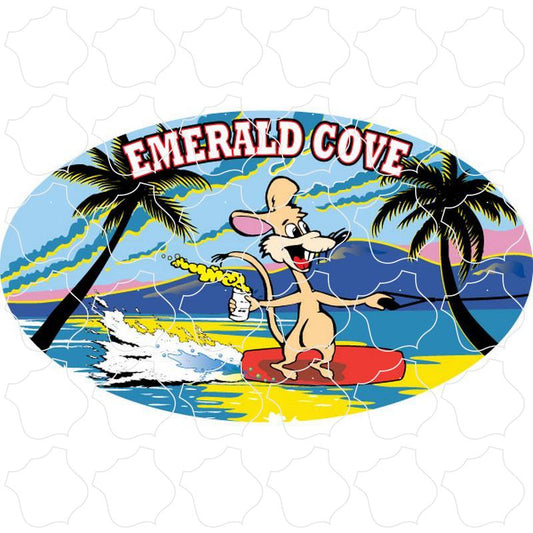 Emerald Cove River Rat Oval with Watersk Emerald Cove River Rat Oval with Waterskiing Rat