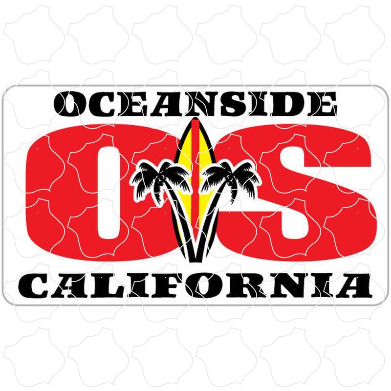 Oceanside, California OS Fat Letters