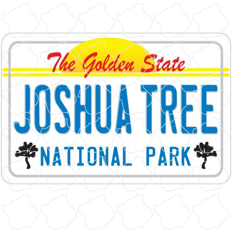 Joshua Tree, CA Golden State License Plate