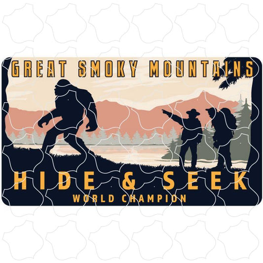 Hide Seek Landscape The Great Smoky Mountains Bigfoot Hide and Seek Landscape Silhouettes