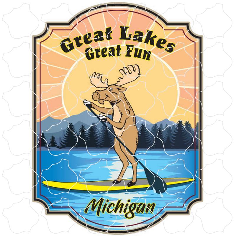 Great Lakes Great Fun Paddleboarding Moose