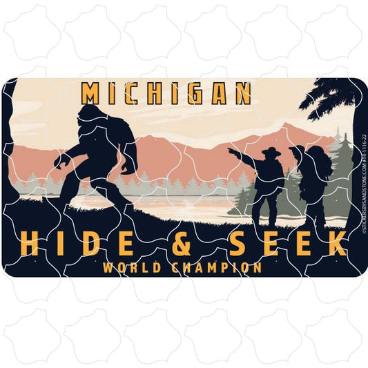 Michigan Bigfoot Hide and Seek Landscape